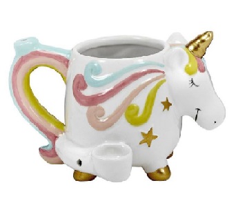 roast and toast ceramic unicorn mug pipe